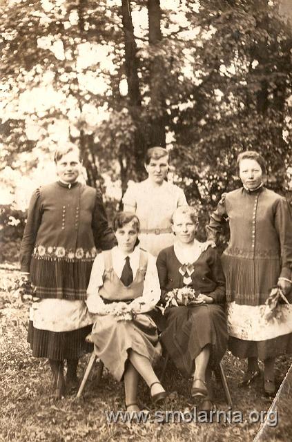 mieszkanki Smolarnii.jpg - Jadwiga Joseph, Klara Goretzka, Matylda Joseph, Gertruda Goretzka, Emilia Joseph